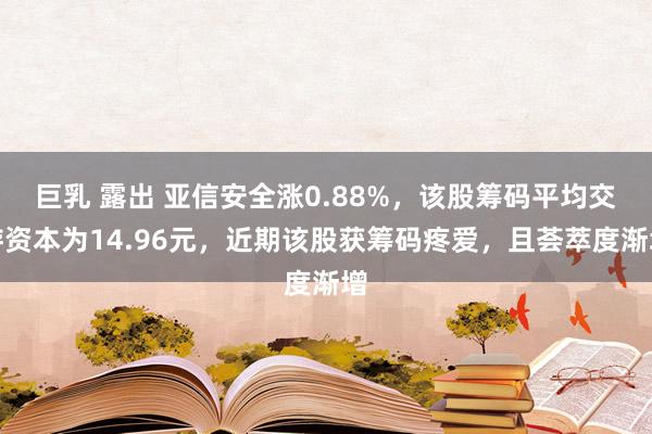 巨乳 露出 亚信安全涨0.88%，该股筹码平均交游资本为14.96元，近期该股获筹码疼爱，且荟萃度渐增